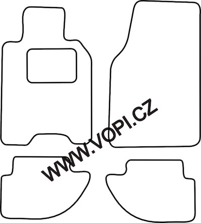 Autokoberce Porsche 924/944 1985 -  Colorfit (3705)